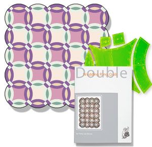 Double Wedding Ring Template Set VT1015
