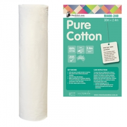 Pure Cotton Wadding/Batting 2.4m wide