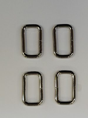 3 quarter inch rectangle rings Nickel