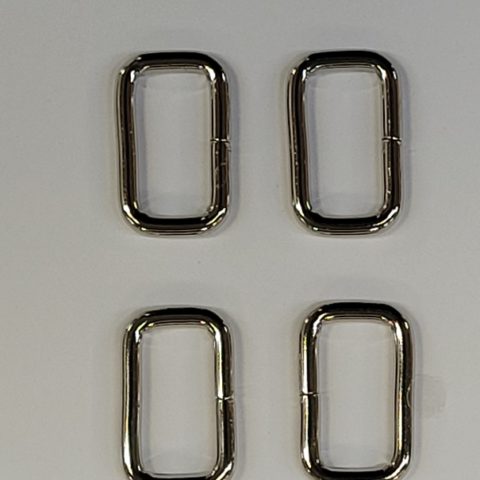 3/4" Rectangle Rings - Nickel (4 pack)