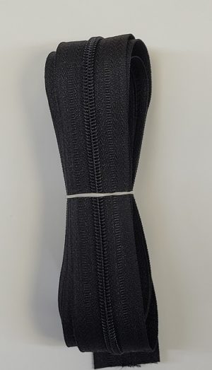 Continuous Zipper Black