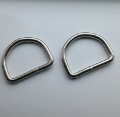3/4" D Rings - Silver Alloy - 2 pack