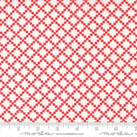Dwell - 55272 11 - Nine Patch Cream Red