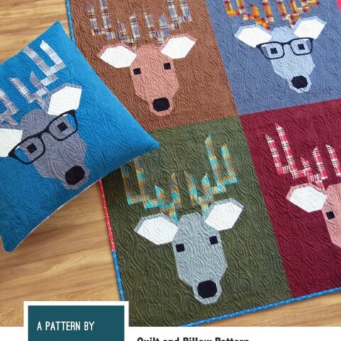 Elizabeth Hartman - EH029 - Dwight the Deer Quilt and Pillow Pattern