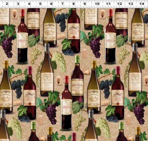 Cheers! - Y3915 64 - Digital Wine Bottles Light Caramel