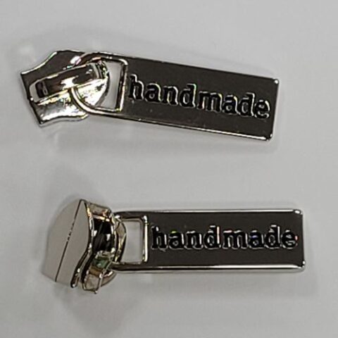 Zipper Pulls #5 - Handmade - Silver - (2 pack)