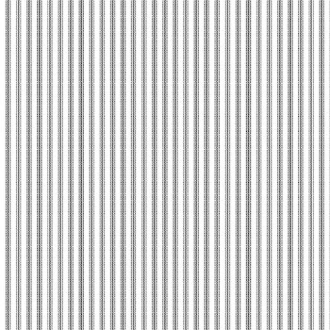 Henry Glass Fabrics - 9827-9- Stitching Housewives - Stripes - Black