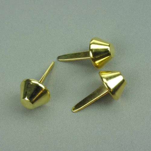 12mm Bucket Shaped Purse Feet (pack of 6) Gold Bellarine Sewing Centre