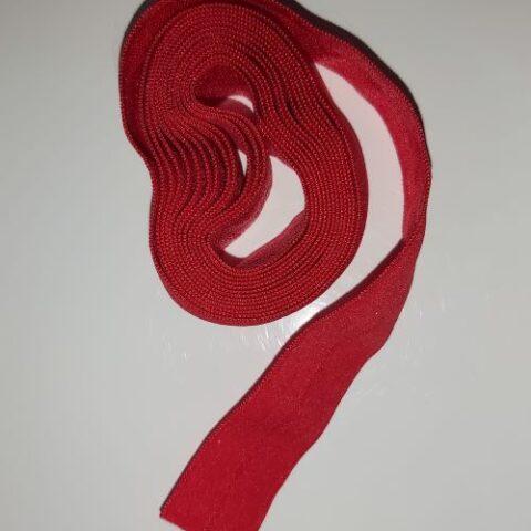 Fold Over Elastic - Red