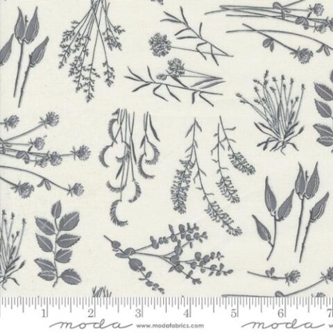 Silhouettes - Moda Fabrics - 6930 16 - Foliage - Cream