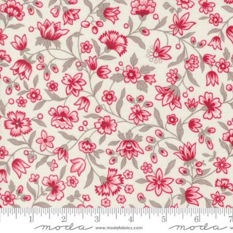 Bunny Hill - The Summer House - 3041 11 - Summer Flowers Florals - Cream