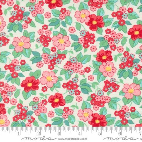 30s Playtime - 33750 11 Eggshell Scarlet