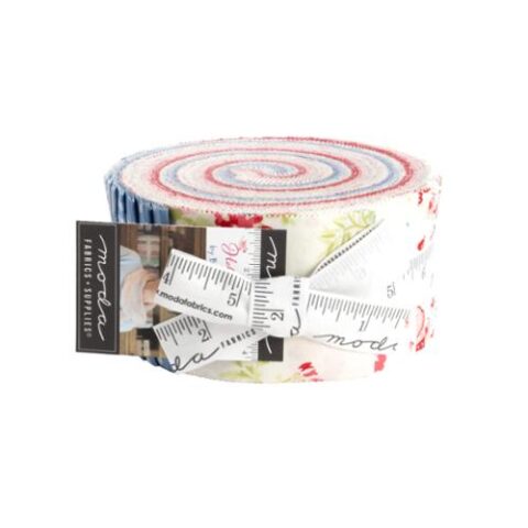 Bunny Hill Designs - Hollyhocks and Roses 3050JR Jelly Roll
