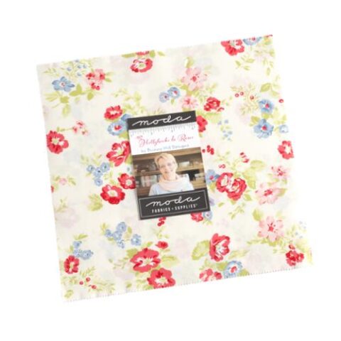 Bunny Hill Designs - Hollyhocks and Roses 3050LC Layer Cake 10 inch