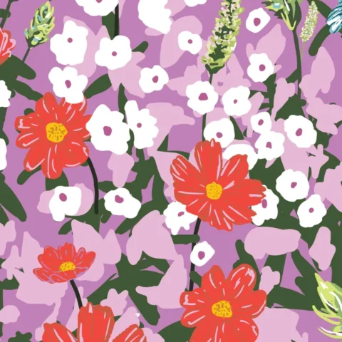 DVF1130 Summer Abroad Rayon Salzburg Lilac