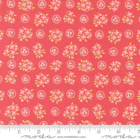 Cali & Co by Corey Yoder of Coriander Quilts for Moda Fabrics, Cali & Co - 29191 12 - Flamingo