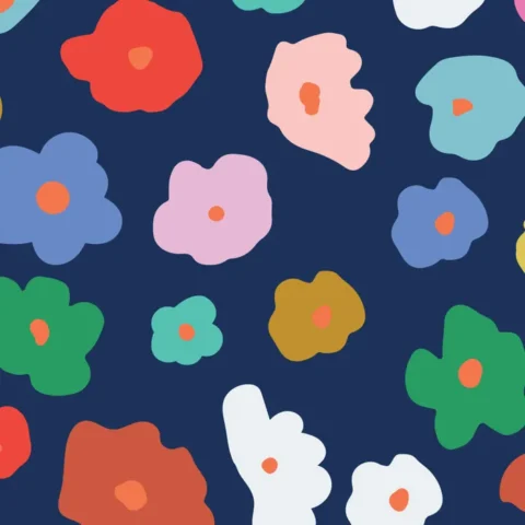 r Abroad Poplin English Garden Meadow