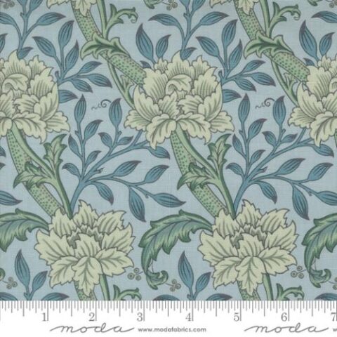 Barbara Brackman, Moda Fabrics, William Morris Fabric, Morris Manor fabric, Bellarine Sewing Centre, patchwork geelong, geelong quilting, Morris Manor - 8391 13 Hammersmith Florals Sky