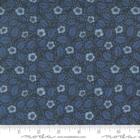 Barbara Brackman, Moda Fabrics, William Morris Fabric, Morris Manor fabric, Bellarine Sewing Centre, patchwork geelong, geelong quilting, Morris Manor - 8396 18 Antipodes Florals Twilight