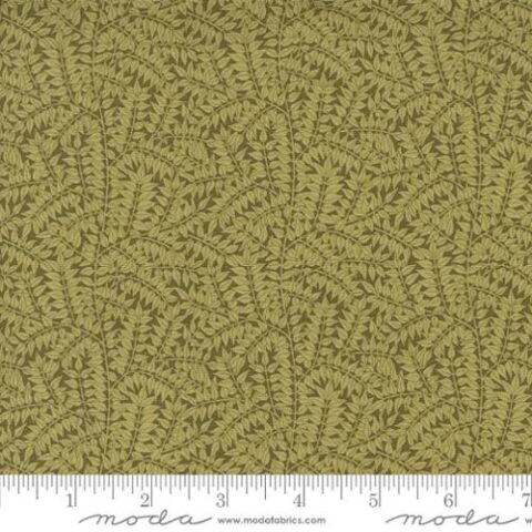 Barbara Brackman, Moda Fabrics, William Morris Fabric, Morris Manor fabric, Bellarine Sewing Centre, patchwork geelong, geelong quilting, Morris Manor - 8397 13 Branch Blenders Leaf Vine Sage