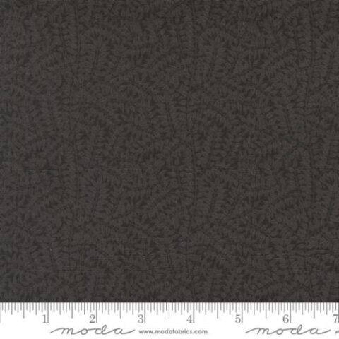 Barbara Brackman, Moda Fabrics, William Morris Fabric, Morris Manor fabric, Bellarine Sewing Centre, patchwork geelong, geelong quilting, Morris Manor - 8397 18 Branch Blenders Leaf Vine Ebony