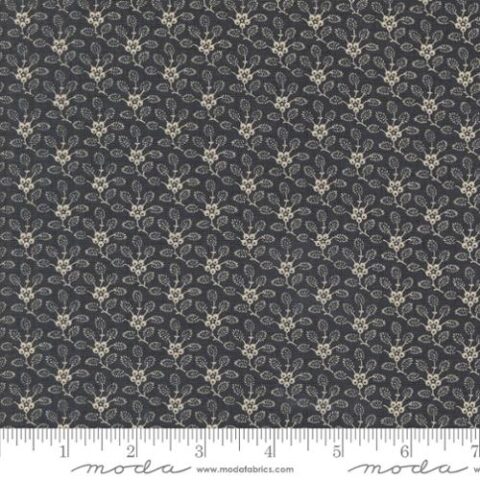Patchwork Geelong, Geelong Quilting, French General, French General Fabric, Sacre Bleu, French General Sacre Bleu, Sacre Bleu - 13975 18 Petunia Blenders Floral Indigo