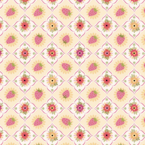 Poppie Cotton - Calico Cowgirls - CW24828 Feeling Quilty Yellow