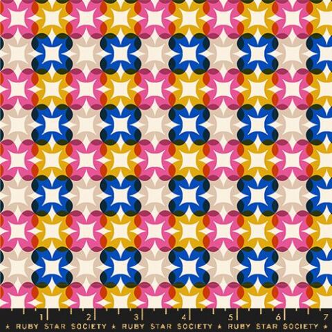 RSS, Ruby Star Society, RSS Woodland Park, Ruby Star Society Woodland Park, Patchwork Geelong, Geelong Quilting, Modern Fabric, Woodland Park RS1085 15 Flower Plaid Blue Ribbon