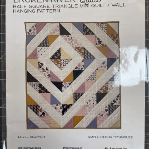 Broken River Quilts - The Half Square Triangle (HST) Mini Quilt or Wall Hanging