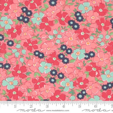 Camille Roskelley, Moda Fabrics, Summertime by Camille Roskelley, 55323 14 Flower Patch Florals Blush