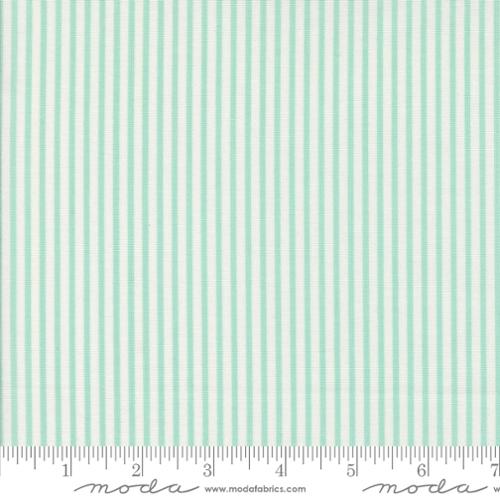 55324 29 Simple Stripe Aqua Camille Roskelley, Moda Fabrics, Summertime by Camille Roskelley, 55324 29 Simple Stripe Aqua