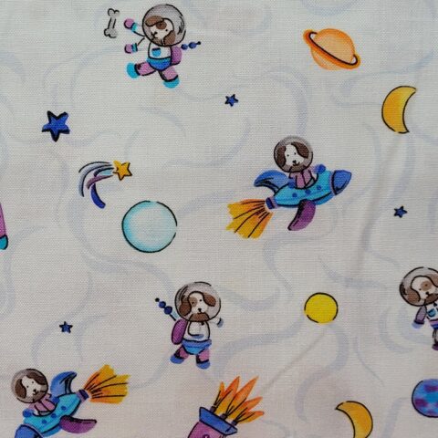 Astro Pup, Patchwork Fabric, Patchwork Geelong, Camelot Fabrics, 68240102-01