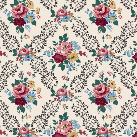 forget me not rose, forget me not rose fabric, Emma Newman fabric, Devonstone collections, forget me not rose by Emma Newman, DV6811