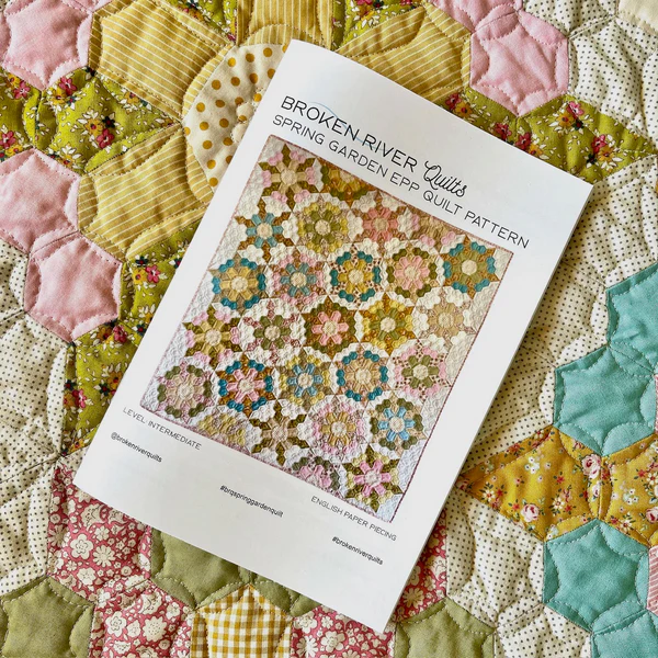 Broken River Quilts - Spring Garden EPP Quilt Broken River Quilts - Spring Garden EPP Quilt