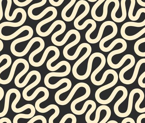 Emily Van Hoff, Moda Fabrics, Groove Fabric, Patchwork Geelong, 42372 27 - Unspooled Geometrics Swirls Meander, Tuxedo