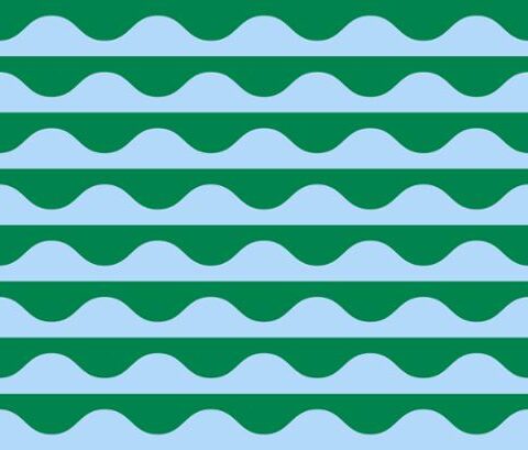 Emily Van Hoff, Moda Fabrics, Groove Fabric, Patchwork Geelong, 42373 19 - Wavy Geometrics Stripe , Horizon