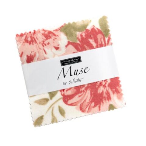 Muse by 3 Sisters, 3 Sisters Fabric, Moda Fabric, Patchwork Geelong, Geelong Quilting, Moda Fabrics Australia, 44390MC - Mini Charm 2.5 x 2.5 Inch