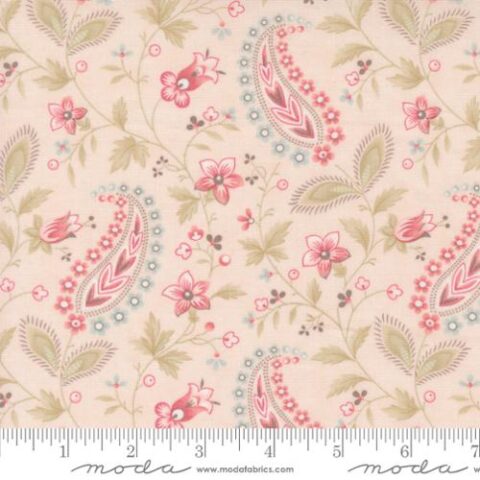 Muse by 3 Sisters, 3 Sisters Fabric, Moda Fabric, Patchwork Geelong, Geelong Quilting, Moda Fabrics Australia, 44393 14 - Paisley Vine Blush
