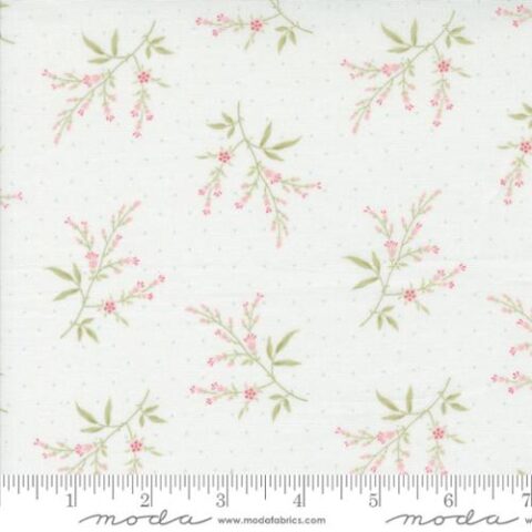 Muse by 3 Sisters, 3 Sisters Fabric, Moda Fabric, Patchwork Geelong, Geelong Quilting, Moda Fabrics Australia, 44395 11 - Flower Silhouette Porcelain
