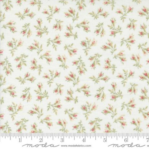 Muse by 3 Sisters, 3 Sisters Fabric, Moda Fabric, Patchwork Geelong, Geelong Quilting, Moda Fabrics Australia, 44396 11 - Rosebuds Porcelain