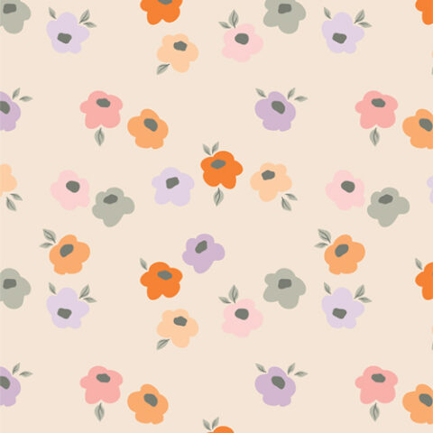 AGF, Art Gallery Fabrics, Modern Fabrics, Tangerine by AGF, TAN69913 Sweet & Charming