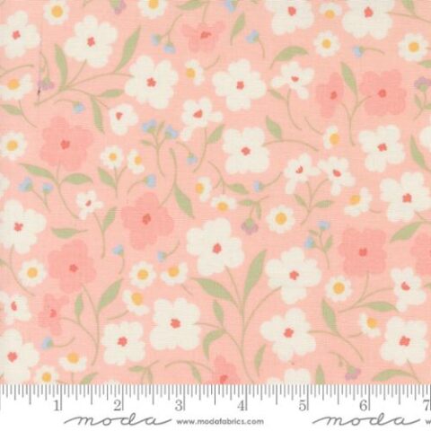 Cottage Charm by My Sew Quilty Life for Moda Fabrics, pretty floral fabric, Bellarine Sewing Centre, Moda Fabrics, My Sew Quilty Life fabric, patchwork Geelong, Geelong Quilting, 31750 14 Wallpaper Florals - Koral Kicks