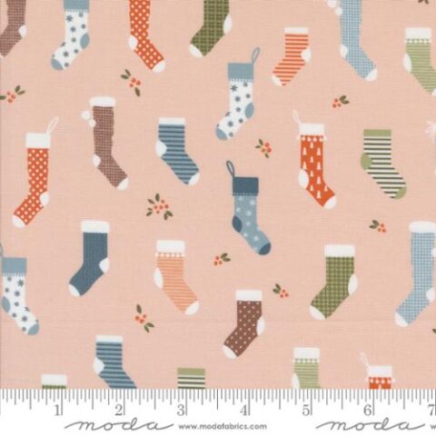 Purrfect Christmas by Elena Amo for Moda Fabrics, Elena Amo fabric, patchwork Geelong, Geelong Quilting, Moda Fabrics, Cat fabric, Christmas fabric, Cat Christmas Fabric, 39041 20 Sweet Stockings