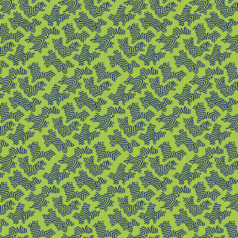 Devonstone Collections, Devonstone Fabric, Miscellany by Michelle Marvig, Michelle Marvig Fabric, Two Green Zebras, Toile Fabric, DV6844