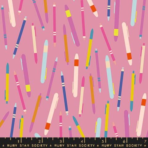 Ruby Star Society, RSS, Ruby Star Society Fabric, RSS Fabric, Ruby Star Society Australia, Ruby Star Society Salutations, Salutations by Ruby Star Society, RS1093 13 - Do You Have A Pen, Plum