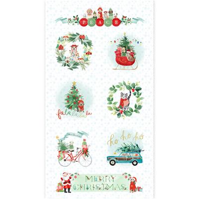 Santa Paws Digital 24 inch Panel Y4227 1 White