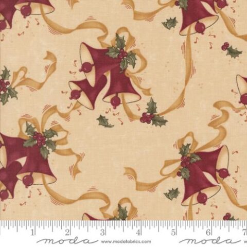 Kansas Troubles, Kansas Troubles Quilt, A Vintage Christmas by Kansas Troubles, Moda Fabrics, Christmas Fabrics, Patchwork Geelong, Christmas Quilting fabrics, 9781 11 A Vintage Christmas Tan