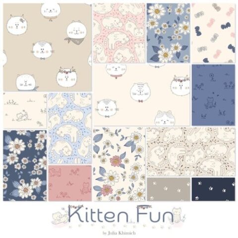 Kitten Fun by Julia Khimich - SQ0517 - 5" Charm Squares
