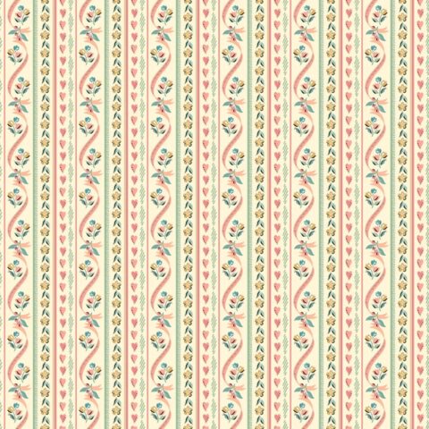 Poppie Cotton, Poppie Cotton Fabric, Granny’s Sewing Room by Poppie Cotton, Poppie Cotton Granny’s Sewing Room, GS25919 - Pillow Ticking Yellow