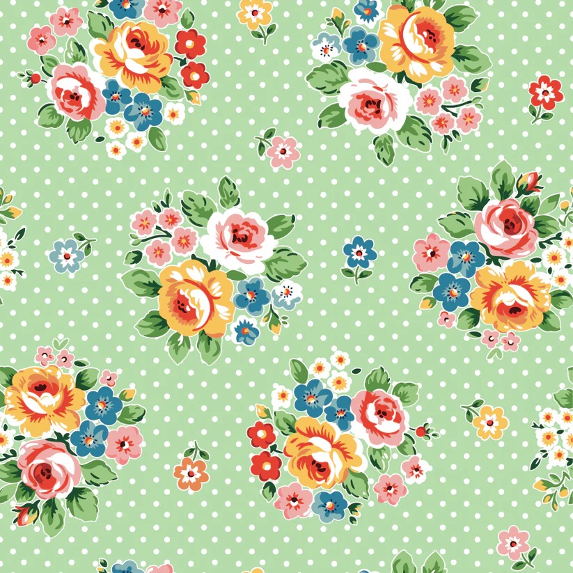 Market Bouquet - FM25401 Poppie Cotton, Poppie Cotton Fabric, Flower Market, Flower Market by Poppie Cotton, Poppie Cotton Flower Market, Elea Lutz, Market Bouquet - FM25401